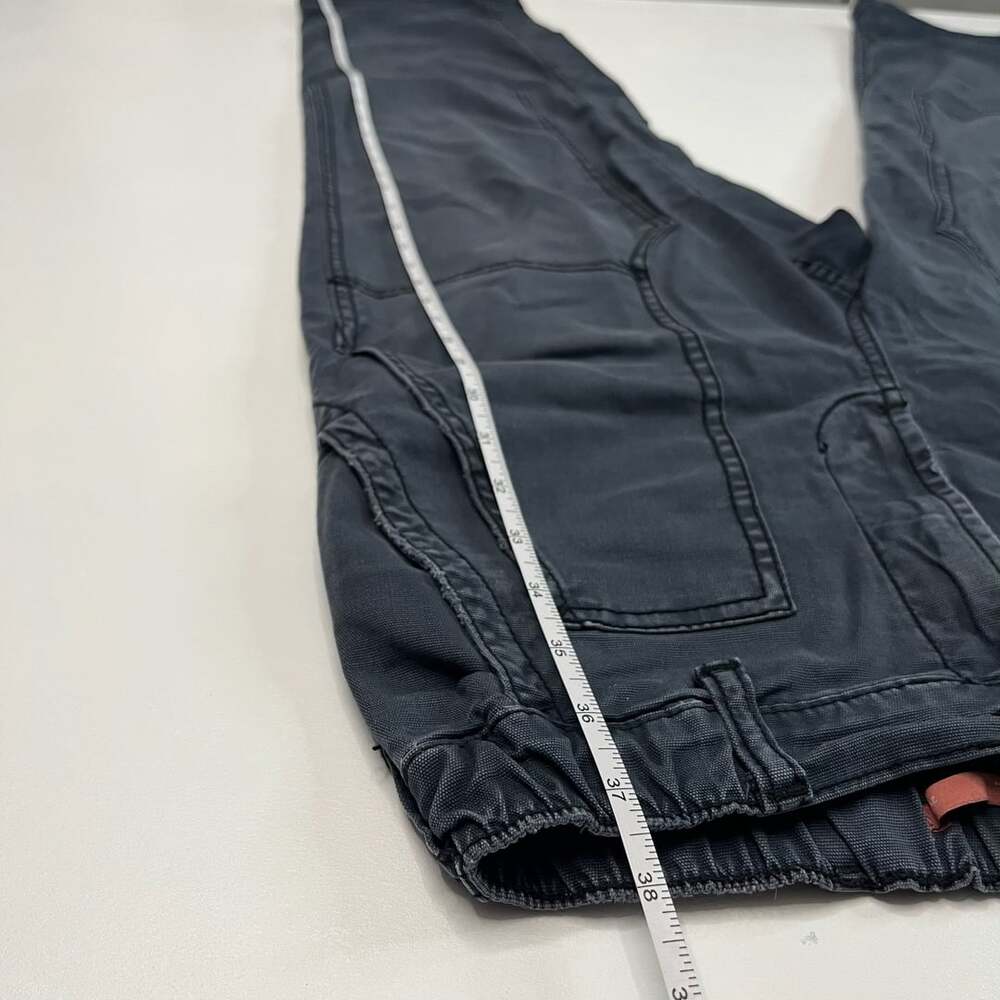 Pilcro Utility Pants Size 29 Dark Gray Cargo Wide Leg Charcoal - Picture 5 of 11